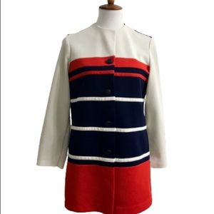 Jack Winter Vintage Color Block Blazer Coat